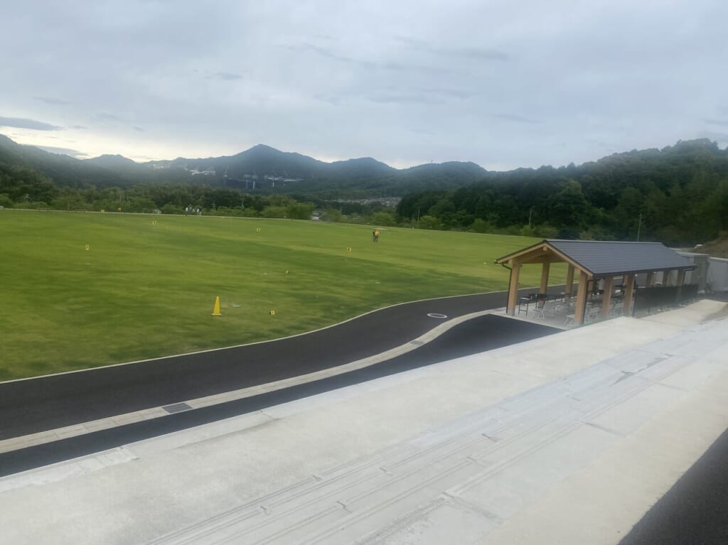 スポーツ施設の大石グラウンドゴルフ場全体写真