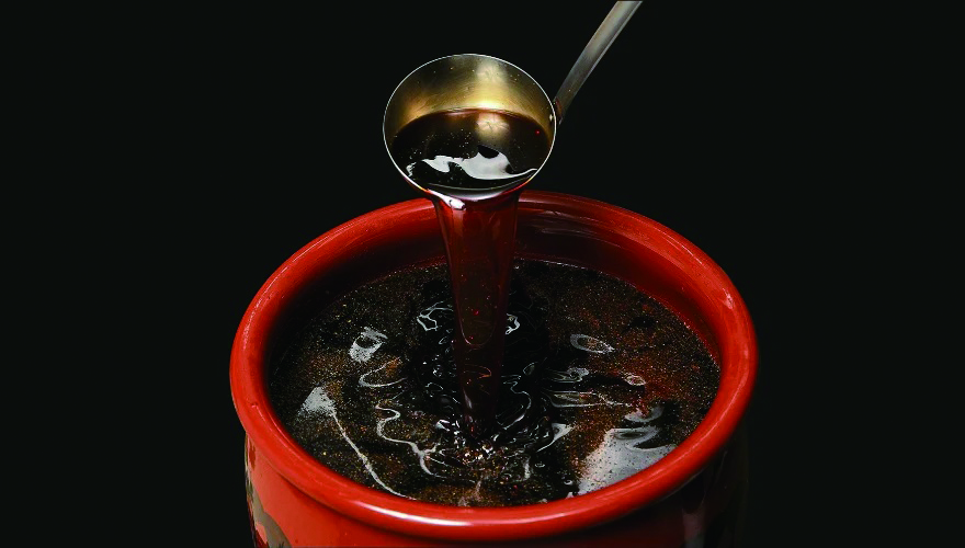 燃えるすき焼き